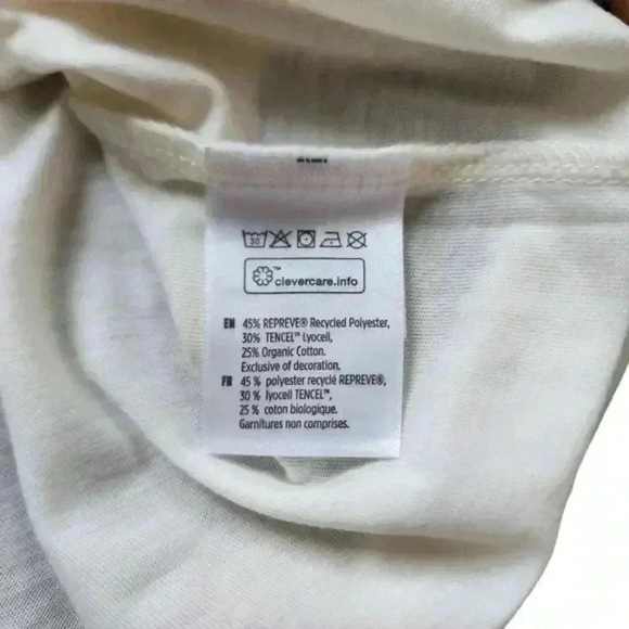 Tentree T-Shirt Artist Series Logo New With Tags Cloud White Amber Glow Women  M - Picture 8 of 16